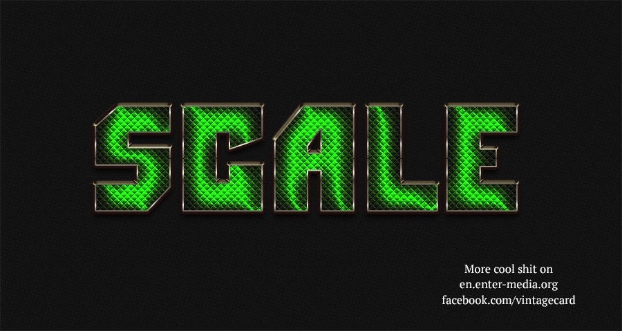Patterned text effect psd