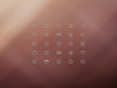 Emotion icon set