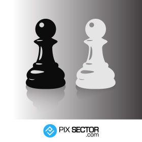 Chess pawns free vector