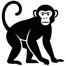 Free monkey icon vector png