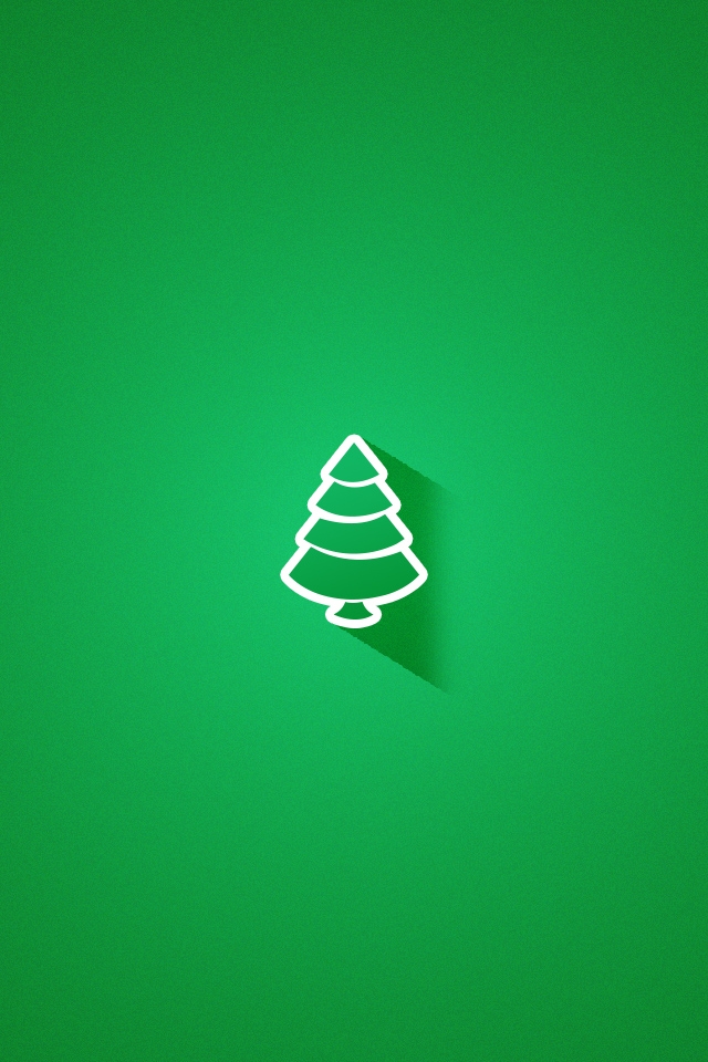 Christmas tree simple wallpaper iphone desktop