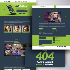 Portfolio website free psd template