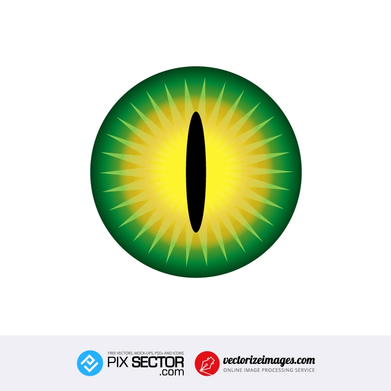 Free vector lizard eye