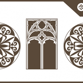 Free vector ornamental windows