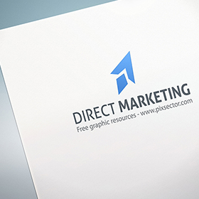 Free paper logo mockup