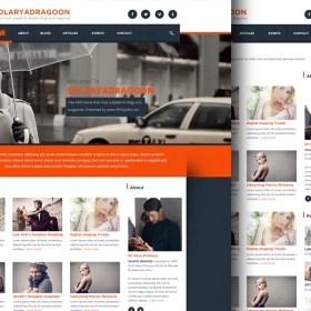 Free business web psd template