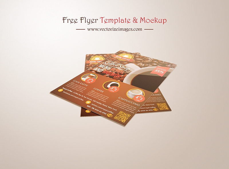 Free simple flyer mockup