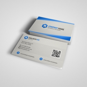 Simple clean business card vector template