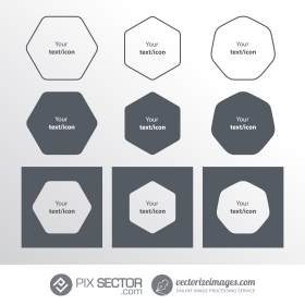 Rounded hexagon vector download