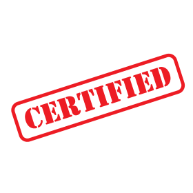 Free CERTIFIED stamp vector png dxf