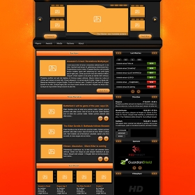 Game portal free psd template