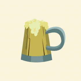 Beer mug vector