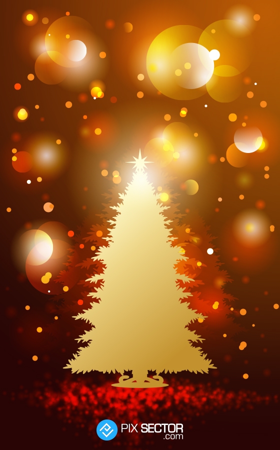 Christmas tree iphone wallpaper