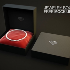 Jewelry box mockup