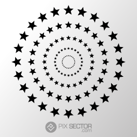 Star circle vector free