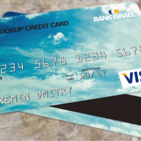 Credit card mockup PSD