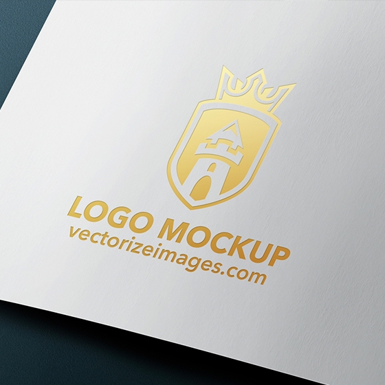 Free realistic logo mockup PSD