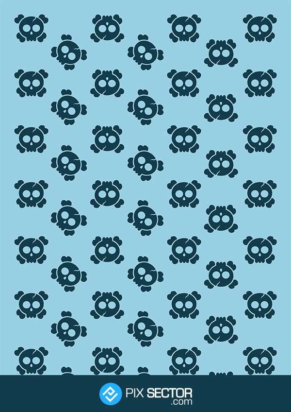 Skull vector pattern