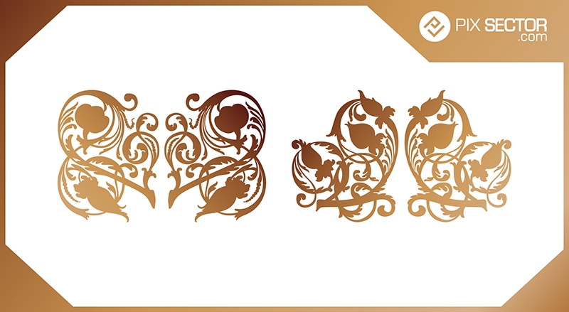 Floral ornament vector free 