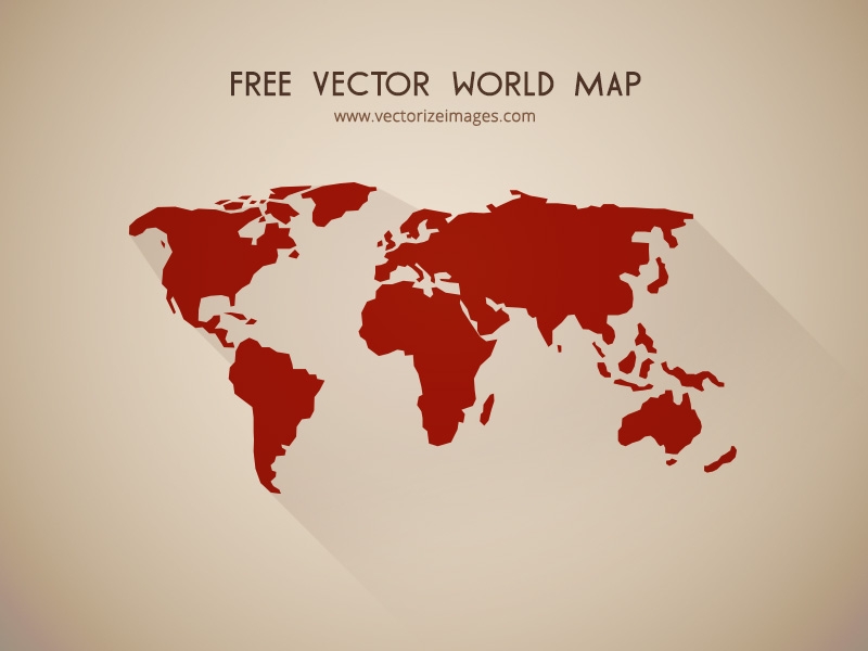 Free vector world map