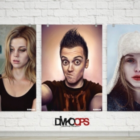 Realistic Poster gallery mockup