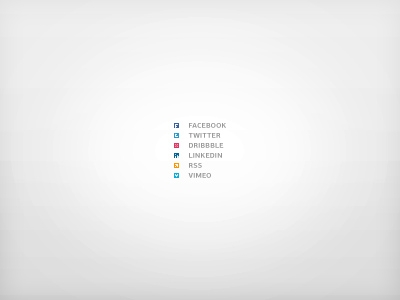 Mini social network icons