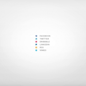 Mini social network icons