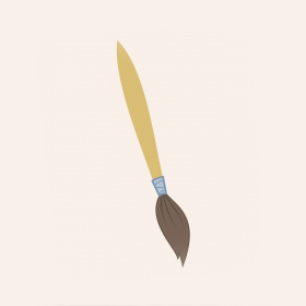 Paint brush vector free