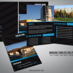 Dark brochure Free PSD