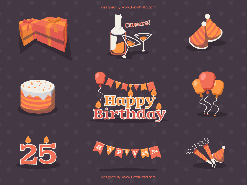 Birthday Vector Element