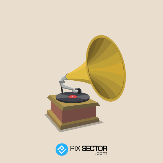 Free vector phonograph