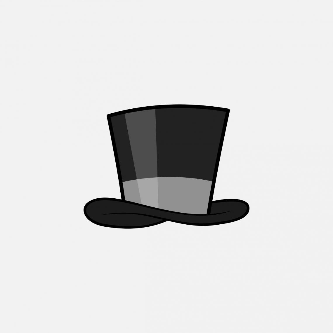 Top hat free vector