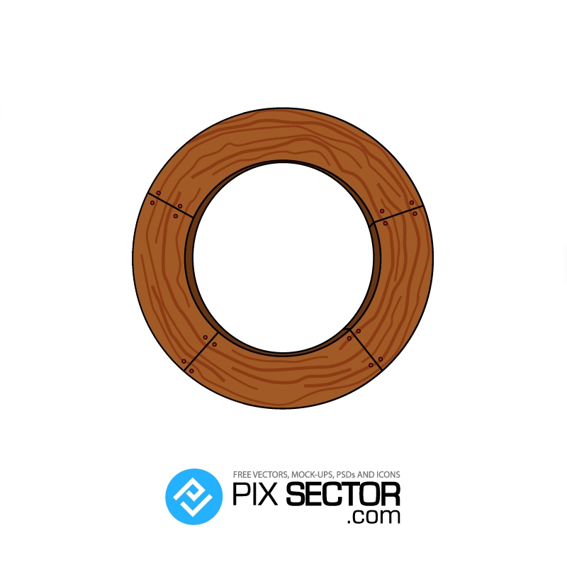 Free vector wood circle 