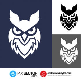 Free owl vector logo design