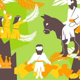 Palm sunday vector art