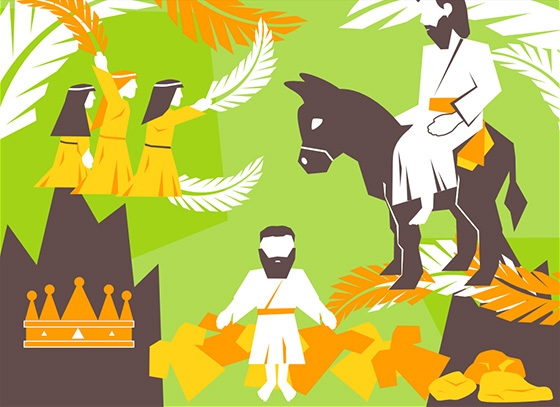 Palm sunday vector art