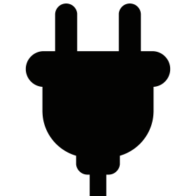 Free electric plug icon vector png