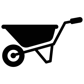 Free wheelbarrow icon vector p...