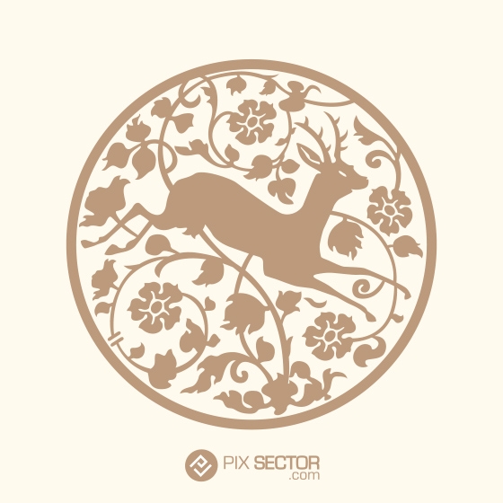 Free vector deer illustration