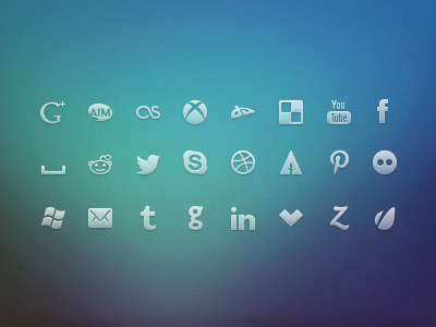 Free social media mini icons