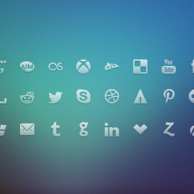 Free social media mini icons