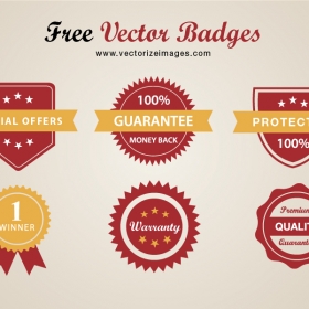 Free Vector Badges