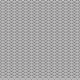 Circle based abstract tile vector pattern
