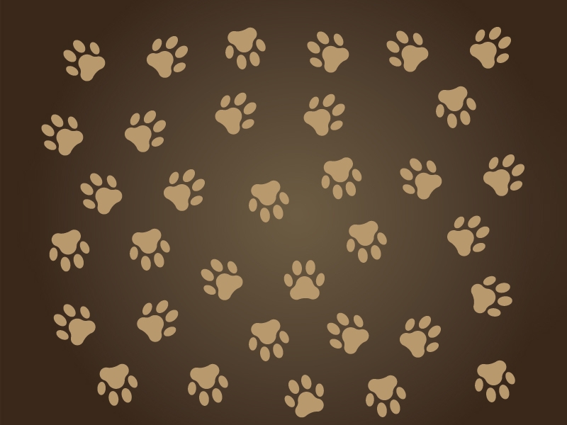 Dog Paw Print Silhouette