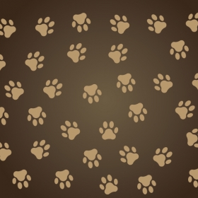 Dog Paw Print Silhouette