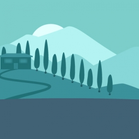 Free vector art toscana illustration