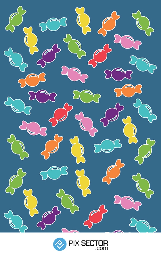 Candy pattern free vector