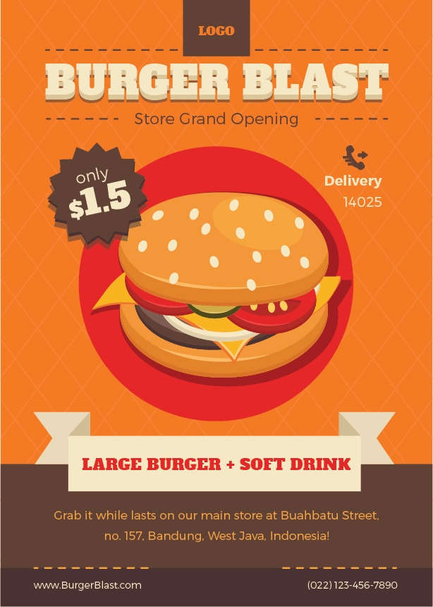 Free Burger Flyer