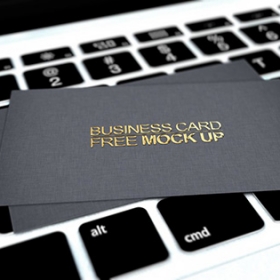 Elegant business card mockup