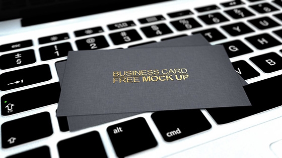 Elegant business card mockup